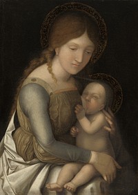 Madonna and Child (ca. 1505–1510) by Italian 16th Century, Andrea Mantegna & Correggio.  