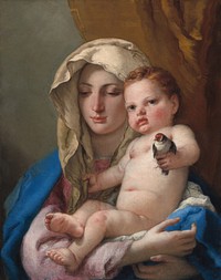 Madonna of the Goldfinch (ca. 1767–1770) by Giovanni Battista Tiepolo.  