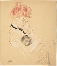 Madame Helleu Cradling Paulette in Her Arms (1904/1905) by Paul-César Helleu. 