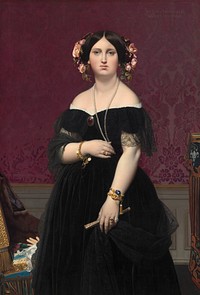 Madame Moitessier (1851) by Jean-Auguste-Dominique Ingres . 