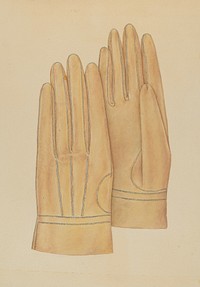 Man's Gloves (c. 1938) by Melita Hofmann.  