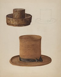 Man's Straw Hat (1935–1942) by Stella Mosher.  