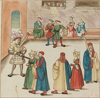 Masquerade (ca. 1515) by German 16th Century.  