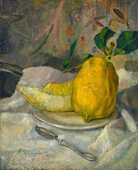 Melon and Lemon (ca. 1900) by French 19th Century.  