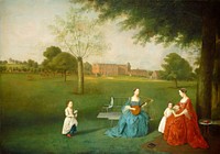 Members of the Maynard Family in the Park at Waltons (ca. 1755–1762) by Arthur Devis.  