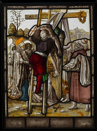 The Descent from the Cross (one of a set of 12 scenes from The Life of Christ) by Flemish, Leuven