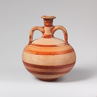 Terracotta globular flask