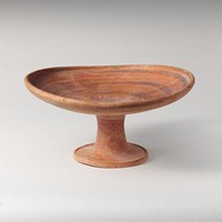 Terracotta stemmed dish