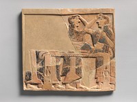 Terracotta funerary plaque