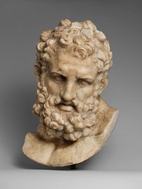 Marble head of Herakles