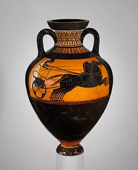 Terracotta Panathenaic prize amphora (jar)