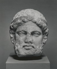 Marble head from a herm