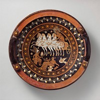 Terracotta lekanis (dish)