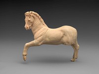 Terracotta statuette of a horse