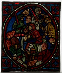 Stained Glass Panel, French