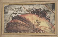 Tapestry Cartoon Fragment: The Top of Woman's Head with Hair Braided over a Cloth Headdress, School of Raphael (Raffaello Sanzio or Santi)