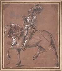 Knight on Horseback , Anonymous, German, 16th century