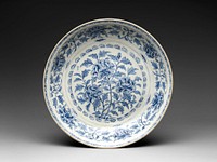 Plate with Peonies, Vietnam