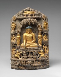 Stele with Scenes from the Life of the Buddha