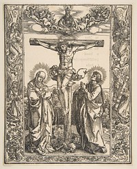 Christ on the Cross between the Virgin and Saint John