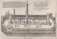 Speculum Romanae Magnificentiae: Circus Maximus, Antonio Lafréry by Nicolas Beatrizet