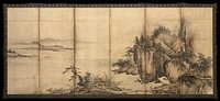 Landscape of the Four Seasons, attributed to Kano Chōkichi