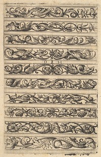 Designs for Ten Decorative Friezes