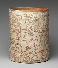 Vessel with Seated Lord, Maya