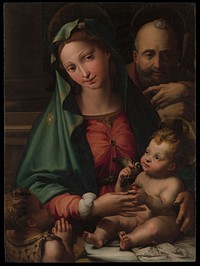 The Holy Family with the Infant Saint John the Baptist by Perino del Vaga