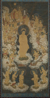 Welcoming Descent of Amida and Bodhisattvas by Unidentified artist