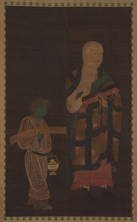 Portrait of Xuanzang (Genjō) with Attendant