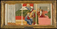 The Birth and Naming of Saint John the Baptist  by Sano di Pietro (Ansano di Pietro di Mencio)