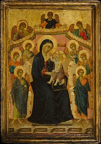 Madonna and Child with Nine Angels by Segna di Buonaventura