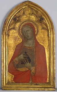 Engaged molding on a polyptych panel, Italian, Siena