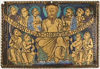 Plaque with Saint Paul and His Disciples, British