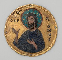 Medallion with Saint John the Baptist from an Icon Frame