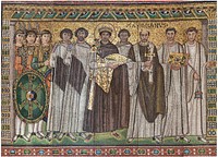 Emperor Justinian and Members of His Court