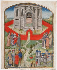 The Temple in Jerusalem, from the "Postilla Litteralis (Literal Commentary)" of Nicholas of Lyra, Netherlandish