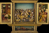 Altarpiece with scenes from the life of the Virgin, German