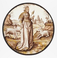 Roundel with Allegorical Figure, South Netherlandish