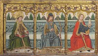 Predella panel with Saint Martial, Saint Sebastian, and Saint Mary Magdalen from Retable by Domingo Ram