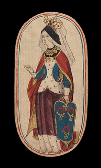Queen of Collars, from The Cloisters Playing Cards, South Netherlandish