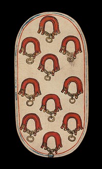 10 of Collars, from The Cloisters Playing Cards, South Netherlandish