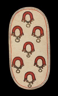 7 of Collars, from The Cloisters Playing Cards