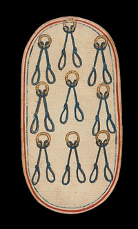 9 of Nooses, from The Cloisters Playing Cards