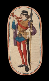 Knave of Horns, from The Cloisters Playing Cards, South Netherlandish