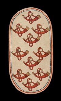 10 of Horns, from The Cloisters Playing Cards, South Netherlandish