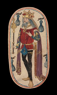 King of Tethers, from The Cloisters Playing Cards, South Netherlandish