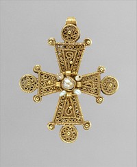 Cross with Pearls