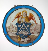 Angel Supporting a Heraldic Shield, South Netherlandish